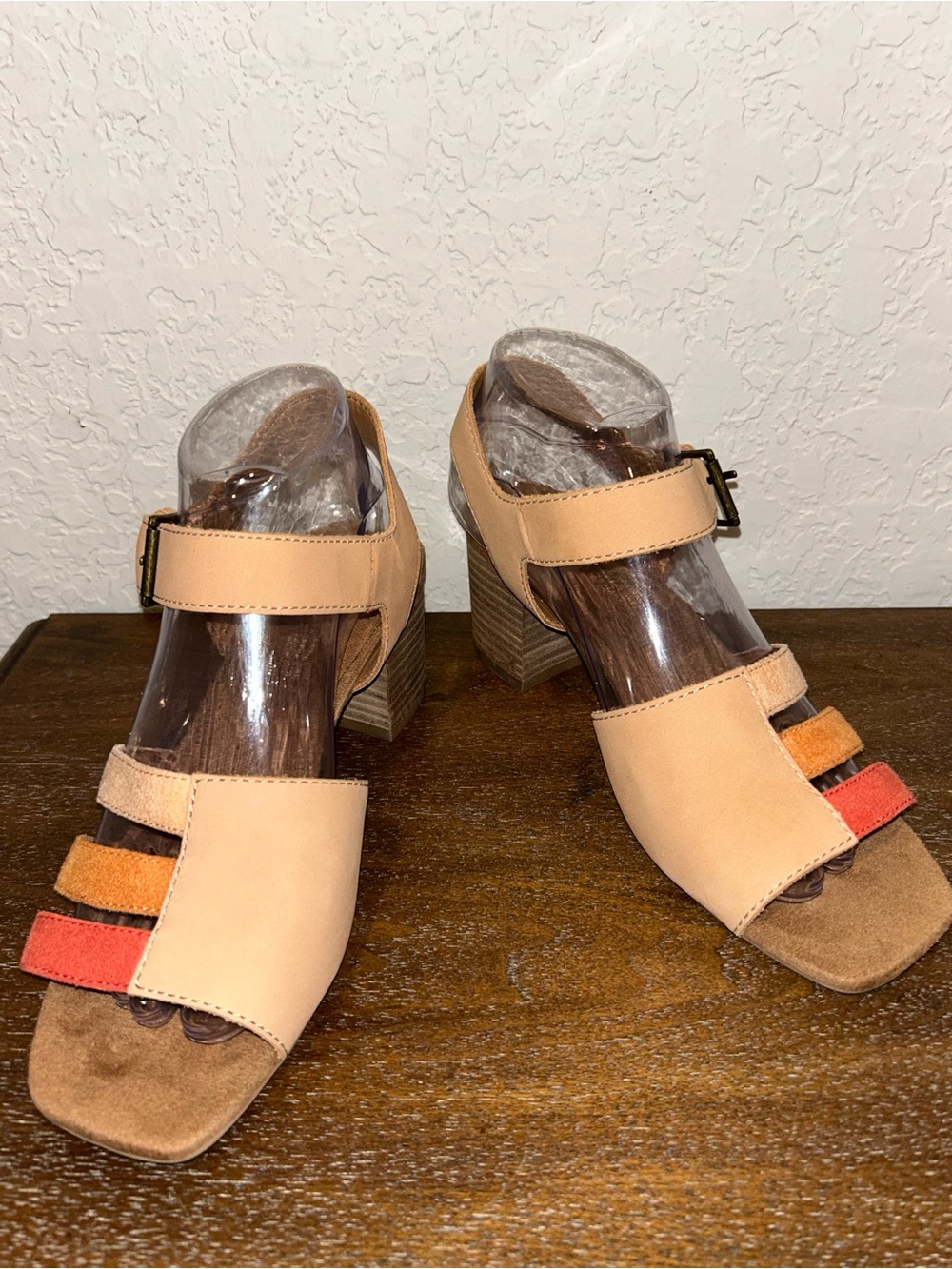 TOMS Estella Buckle Chunky Block Sandal Shoes